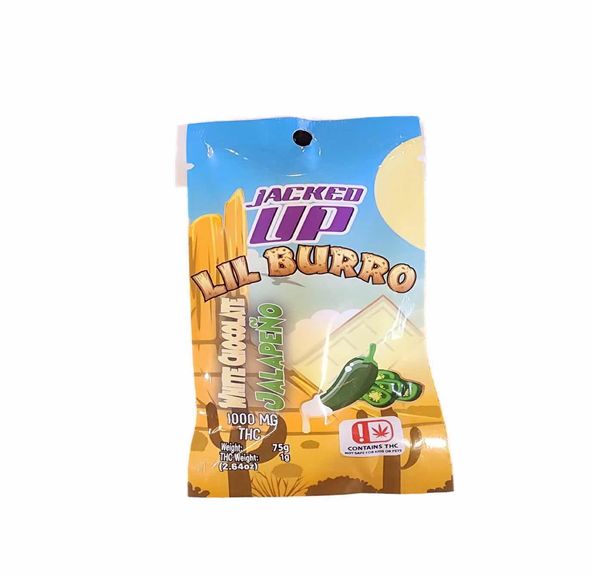 Jacked Up Lil Burro White Chocolate Jalapeno 1000mg