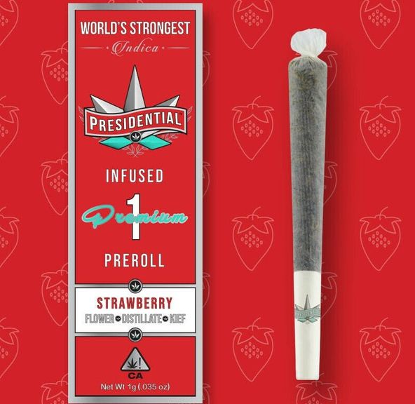 PRESIDENTIAL-INFUSED PREROLL-1G-STRAWBERRY