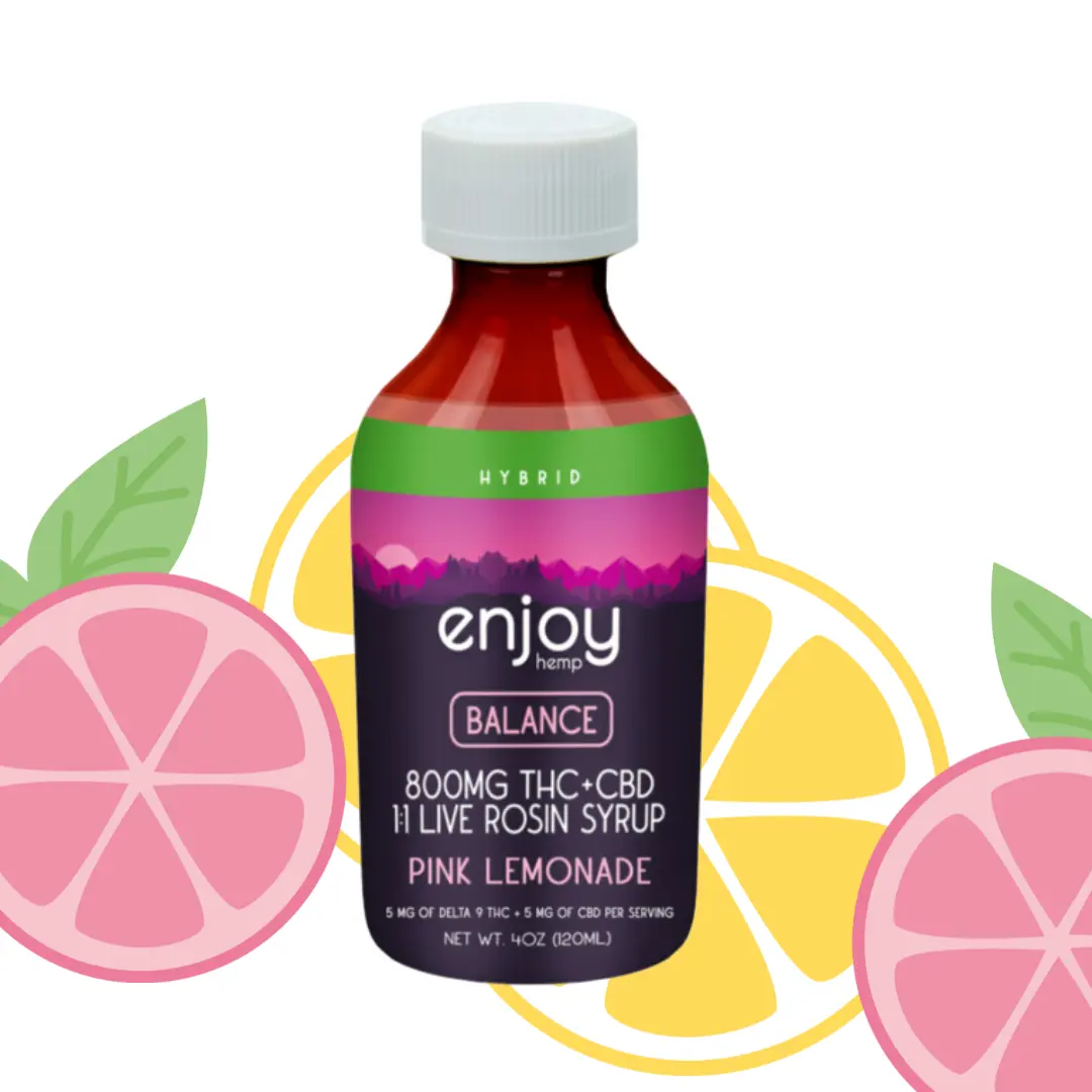 Enjoy THC + CBD Syrup Balance - Pink Lemonade