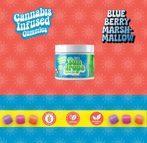 Blueberry Marshmallow Sundrops Gummies 100mg 40.00 g