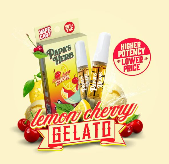 Papa's Herb - Vape Cart - 1g - Lemon Cherry Gelato