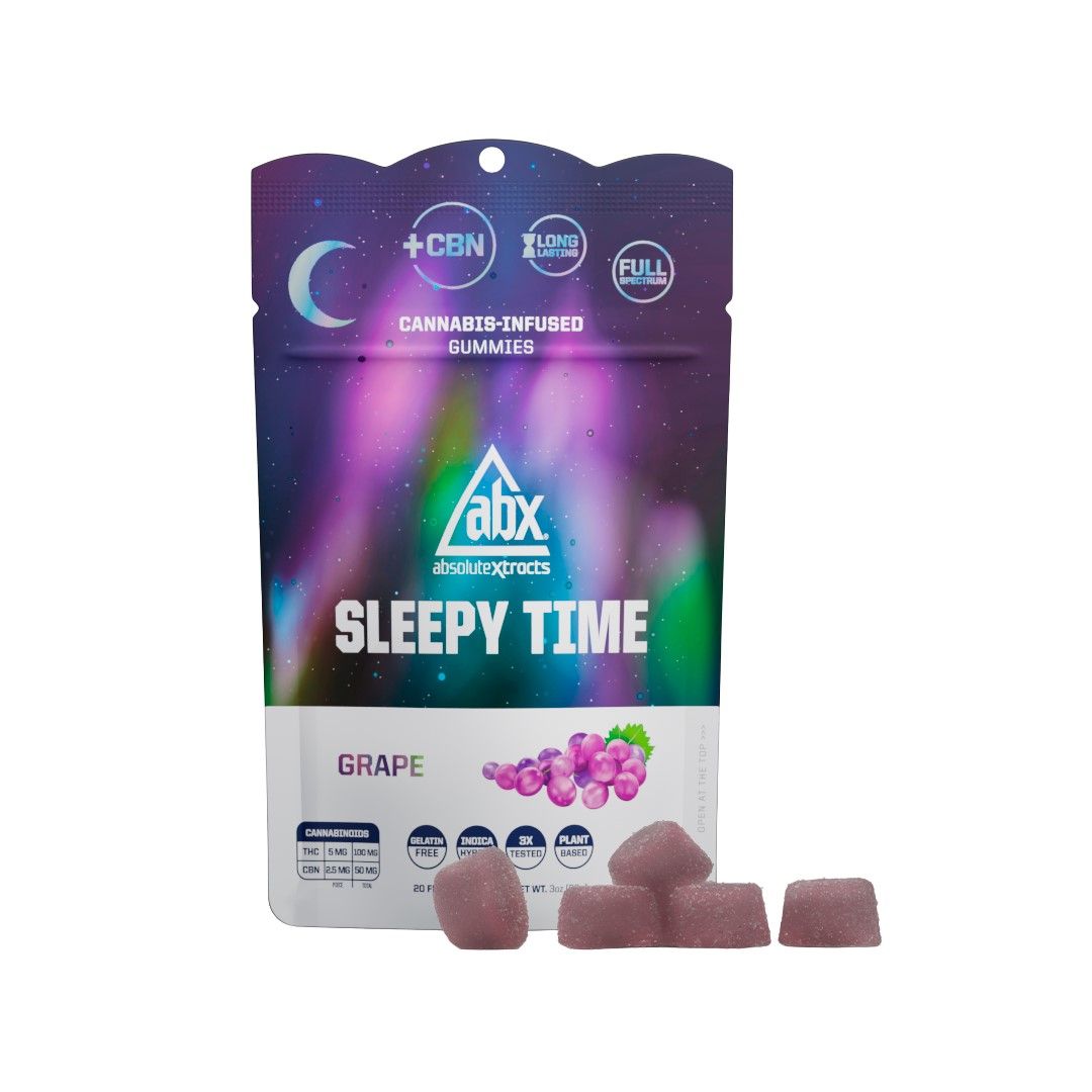 Absolute Xtracts Gummies Sleepytime Grape 100mg