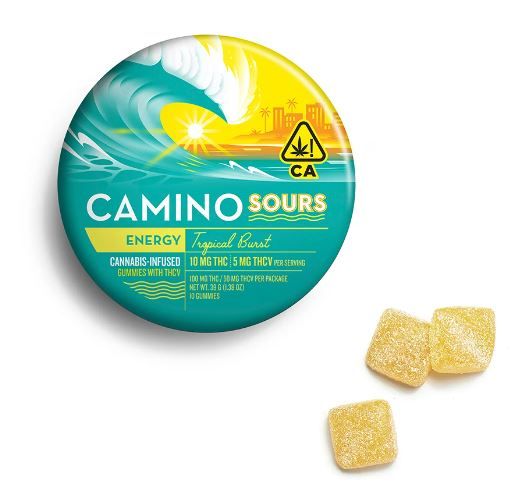 Camino Sours Gummies Tropical Burst 100mg THC / 50mg THCv