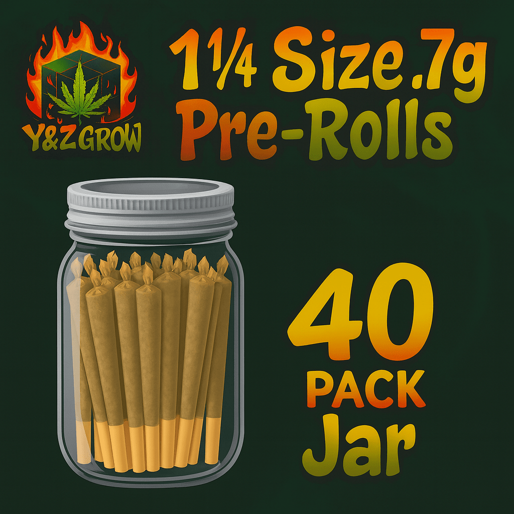 1¼ Size .7g Pre-Roll: Slurricane (Indica) 40 Pack JAR