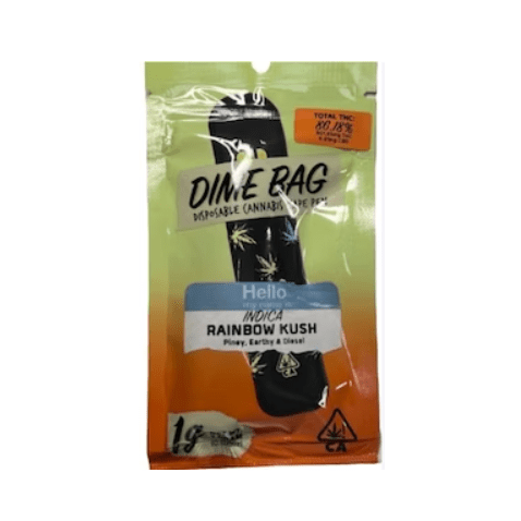 Dime Bag - Rainbow Kush - 1g Integrated Cannabis Vaporizer