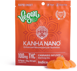 [Kanha] NANO VEGAN Gummies - 100mg - Blood Orange