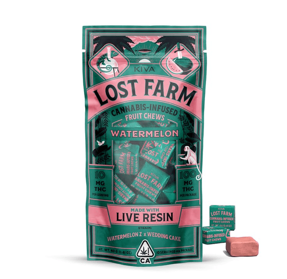 Lost Farm Fruit Chews Watermelon 100mg