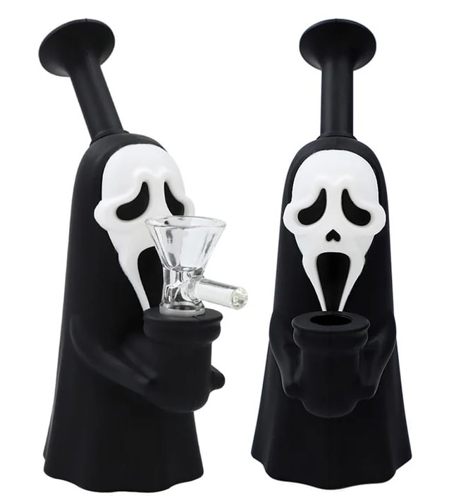 BD6.5" Silicone Grim Reaper Ghost Bong