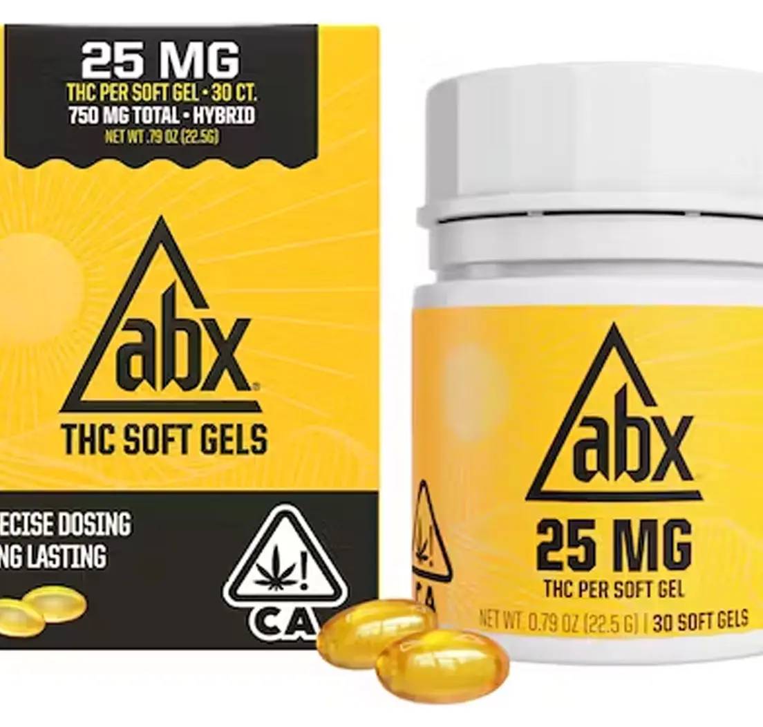 ABX - 25mg THC Soft Gels - 30ct