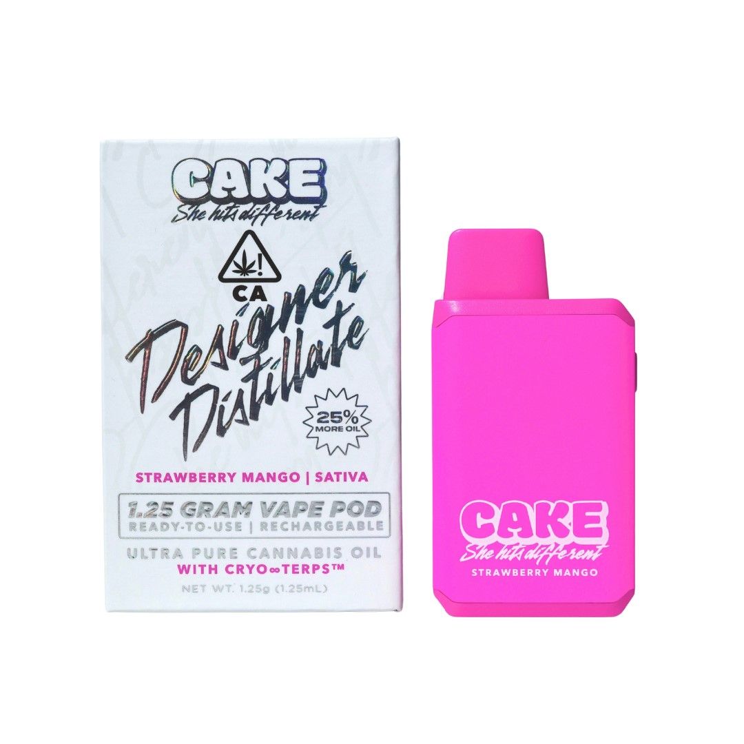 Cake AIO Vape Strawberry Mango 1.25g
