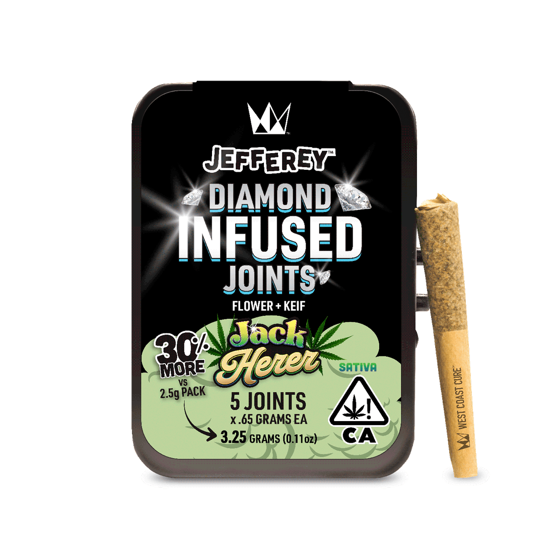 Jack Herer - Jefferey Infused Joint .65g 5 Pack