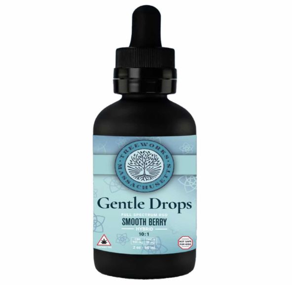 10:1 Gentle Drops (H) | Lg 90mg THC, 900mg CBD Tincture | Treeworks