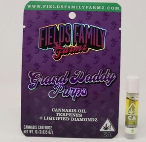 Fields Family Farmz - Grand Daddy Purps Vape Cartridge 1g