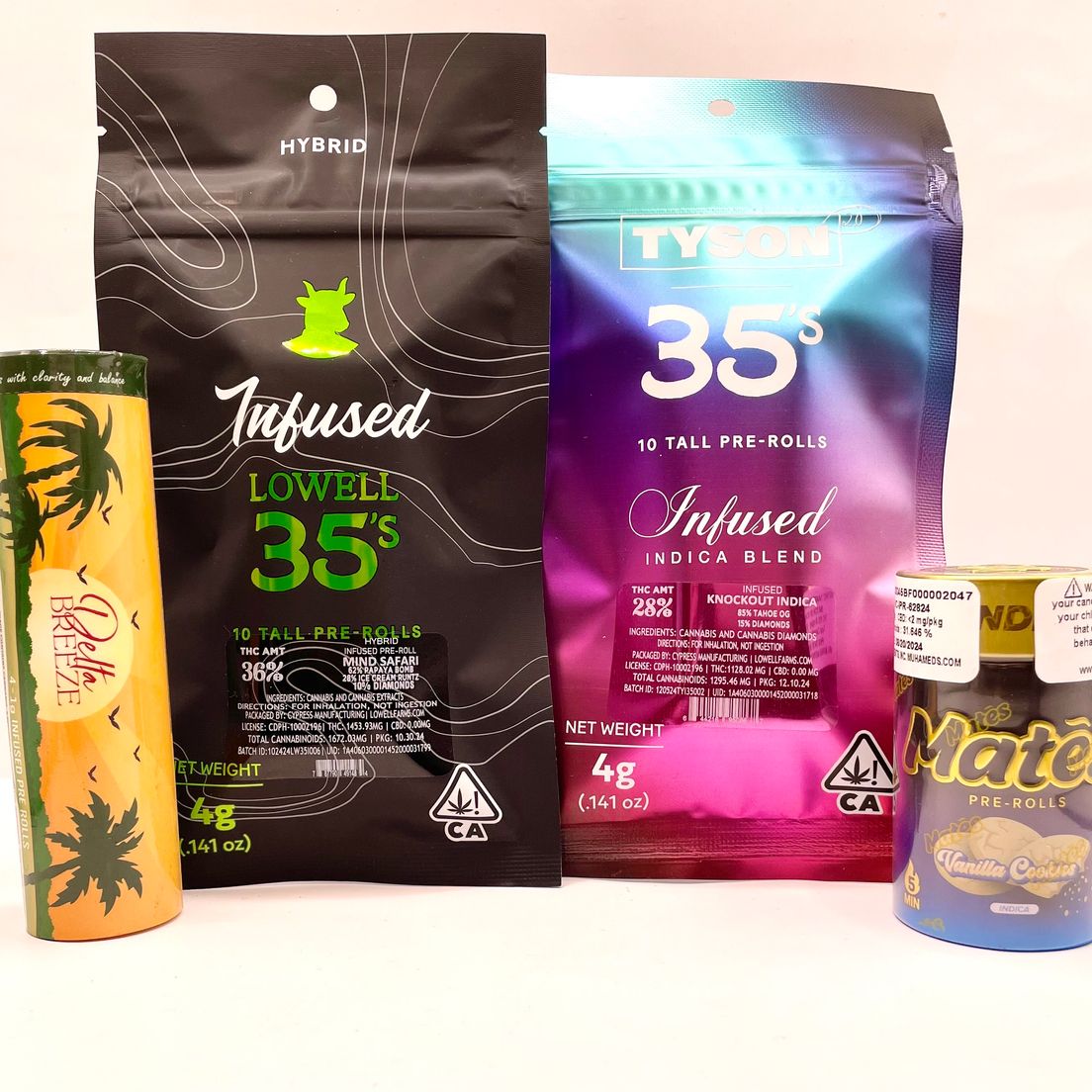 *Deal! $99 Pick (3) Preroll Packs by Delta Breeze, Taste, Muha Meds, Lowell Herb Co. & Tyson 2.0