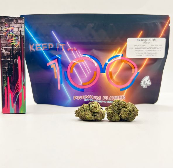 *Deal! $75 1/2 oz. Orange Kush (30%/Indica) - Keep it 100 + Rolling Papers