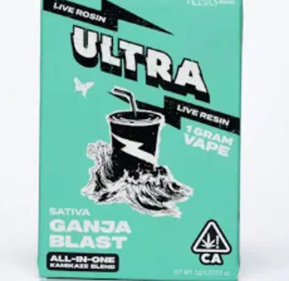 Ultra- Ganja Blast Kamikaze Blend Live Rosin/ Live Resin AIO (S)