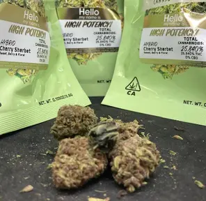 CHERRY SHERBET BY DIME HIGH POTENCY THC 25.84%