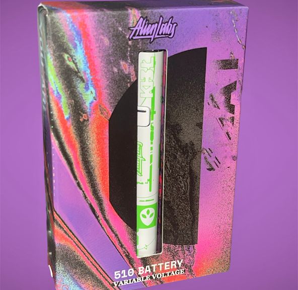 1. Alien Labs Battery 510 Thread - Green/White