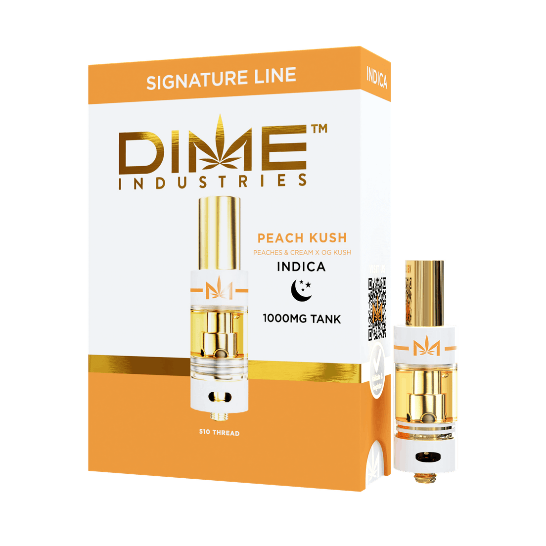 Dime Industries - Peach Kush - 1g - Cartridge - Indica