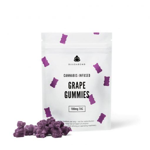 BuudaBomb Grape Gummies 100mg