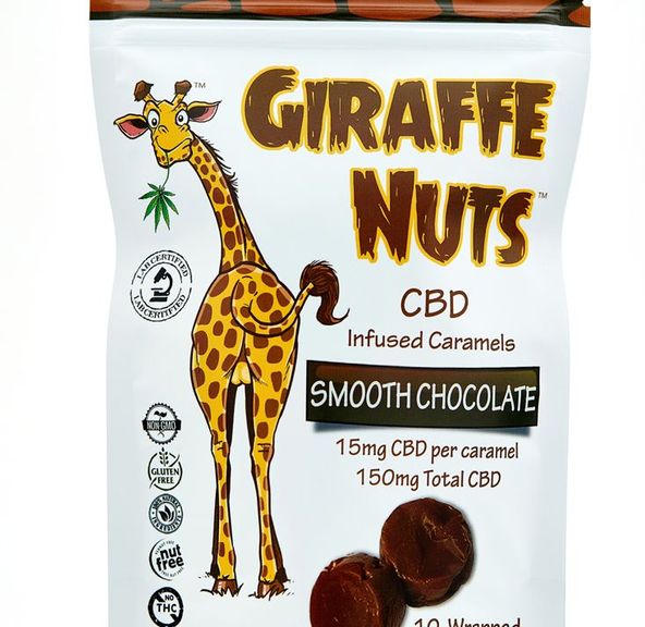 Giraffe Nuts: Chocolate Chew Caramels Bulk Bin (15mg) 10 CT