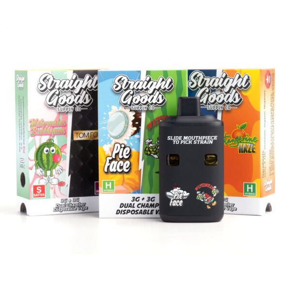6g Straight Goods Disposable vape - Blueberry Cookies (I) - Bubba kush (I)