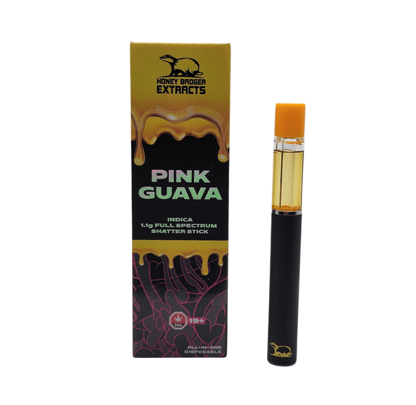 Pink Guava - 1.1G Disposable Shatter Pen by Honey Badger