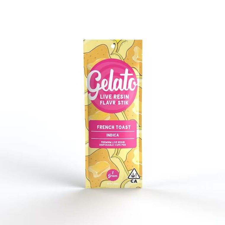 Gelato Live Resin AIO Vape French Toast 1g