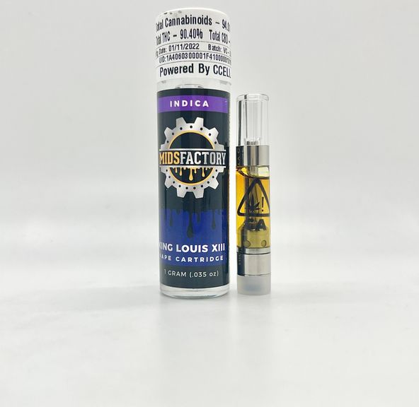 1g King Louis XIII (Indica) CCELL Cartridge - MidsFactory
