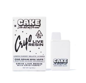 Cake Live Resin AIO Vape Lemon Cherry Gelato 1g