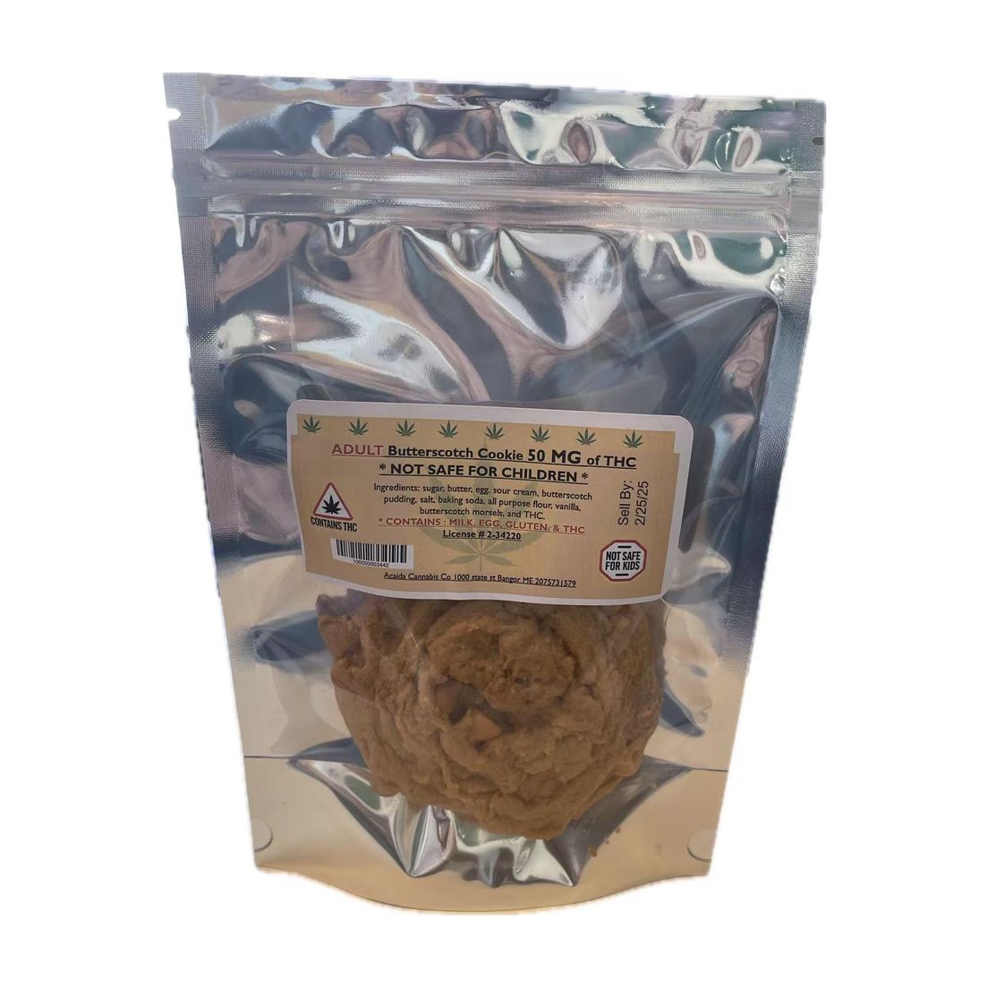 Acadia -Butterscotch Cookie 50MG