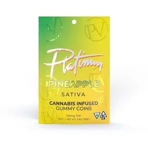 100mg Gummies - Pineapple (Sativa) 35.00 g
