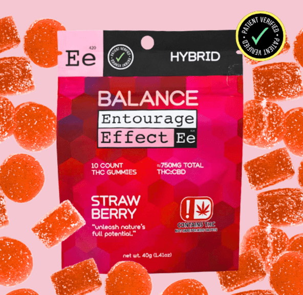 750mg THC Gummy (25mg THC:50mg CBD) - Hybrid Strawberry