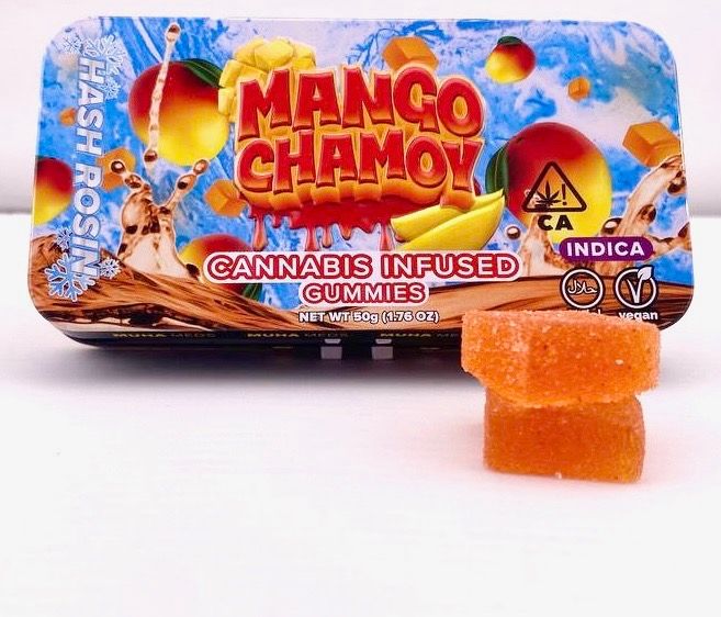 100mg Mango Chamoy (Indica) Hash Rosin Gummies - Muha Meds