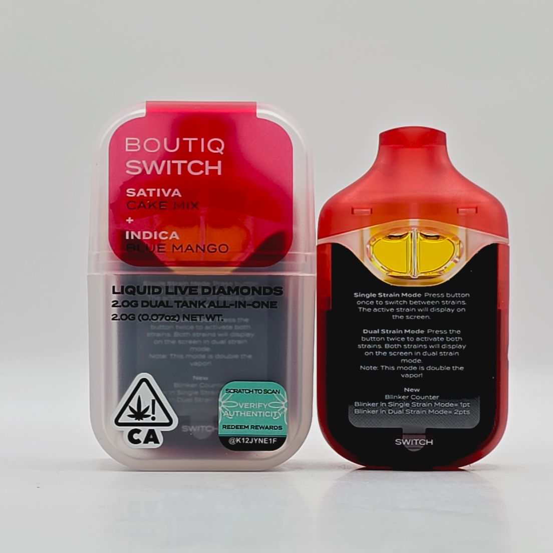 Boutiq - Disposable - Switch - Cake Mix x Blue Mango - 2g