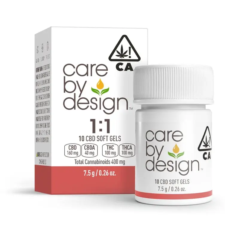 1:1 Full Spectrum CBD Soft Gels 100mg THC 10ct 7.50 g