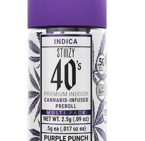 Stiiizy 40 Purple Punch 5pk Preroll