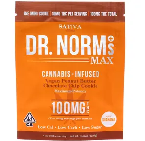 Dr. Norm's - Peanut Butter Chocolate Chip Cookie Max Cookie - 100mg