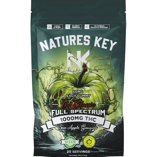 Sour Green Apple - Nano - 1000mg Hybrid Gummies