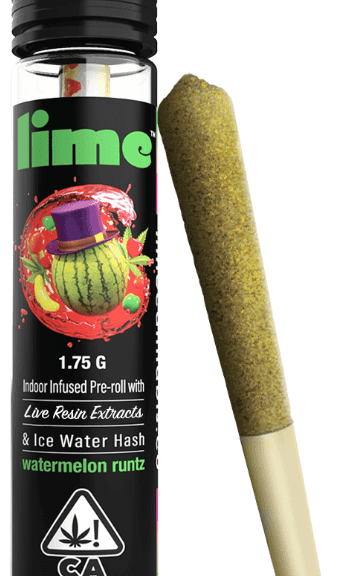 Lime - Watermelon Runtz - Infused Pre Roll - 1.75g - Hybrid