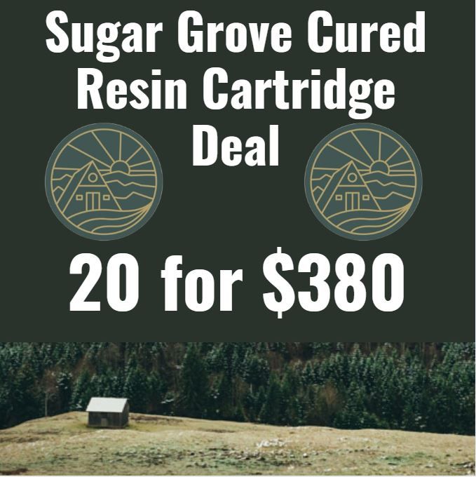 Sugar Grove Cured Resin Cartridge - 20 Pack