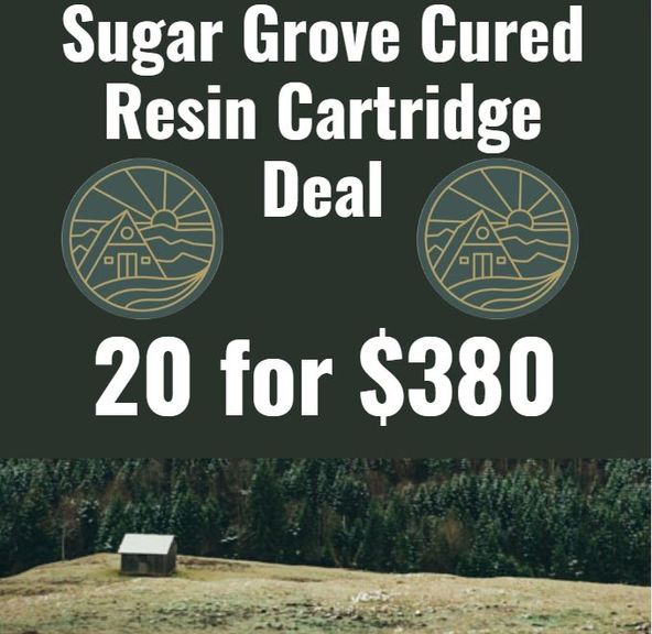 Sugar Grove Cured Resin Cartridge - 20 Pack