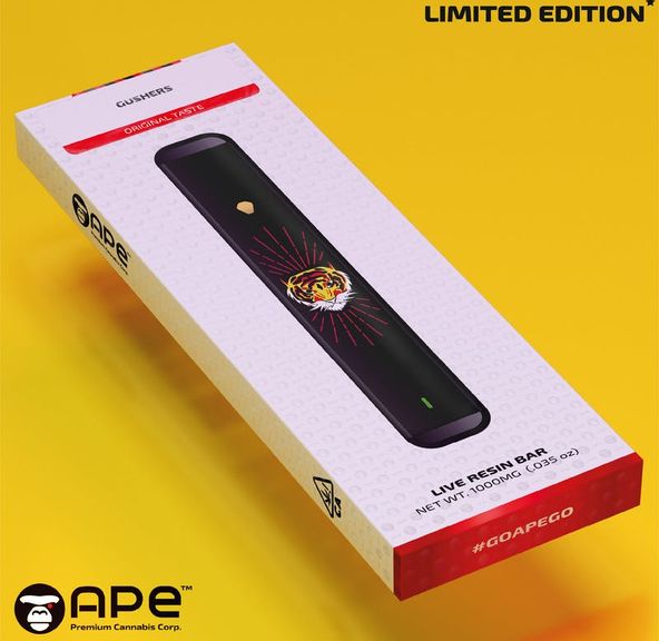 APE Gushers 1g Live Resin Disposable Vape Pen 90%