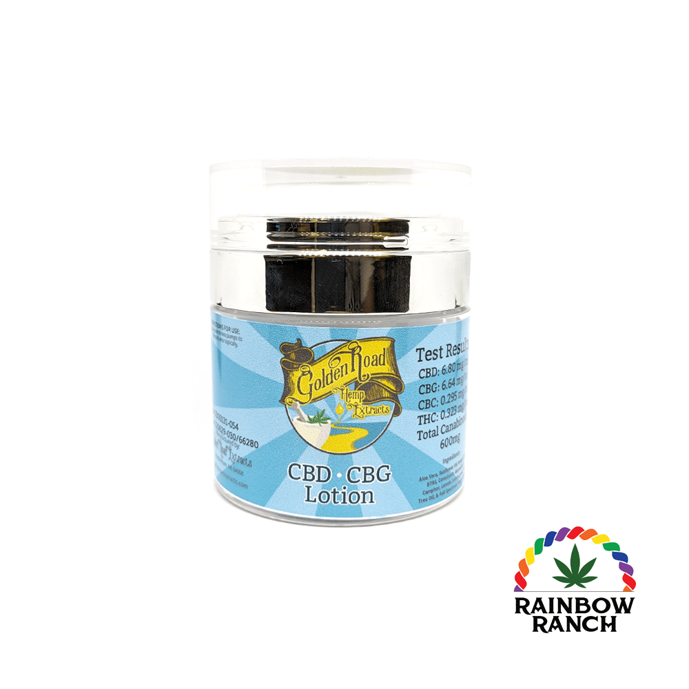 1:1 CBD:CBG Lotion - 600mg - Lemon