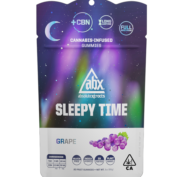 *PROMO* ABX Sleepy Time Gummies - 5THC:2.5CBN Grape 2ct 10mg Total