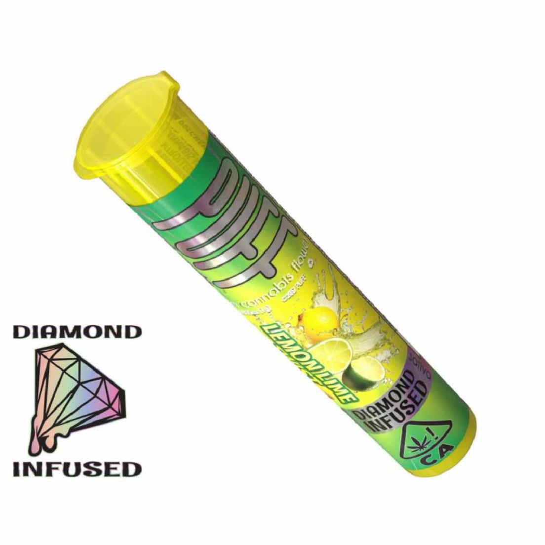 PUFF - Lemon Lime Twist - Diamond Infused Pre Roll 1g
