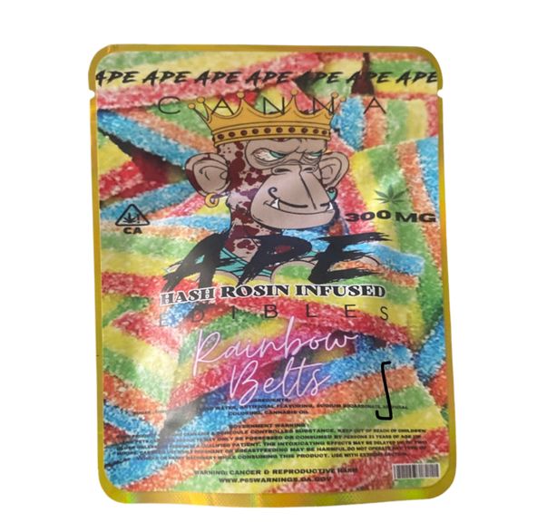 Canna Ape 300mg Rainbow Belts Hash Rosin