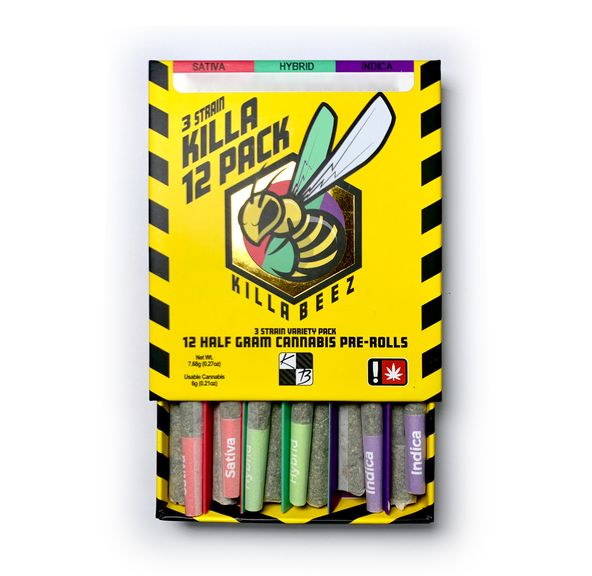 Killa Beez Joint Pack: Royal Flush x Bacio Gelato x Garlic Budder 12PK