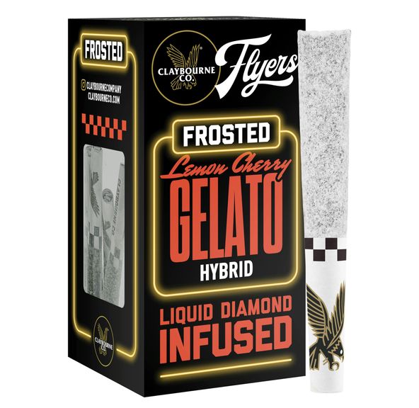 Claybourne Co. - Frosted Flyers - (x5) .5g Infused Prerolls - 2.5g - Lemon Cherry Gelato