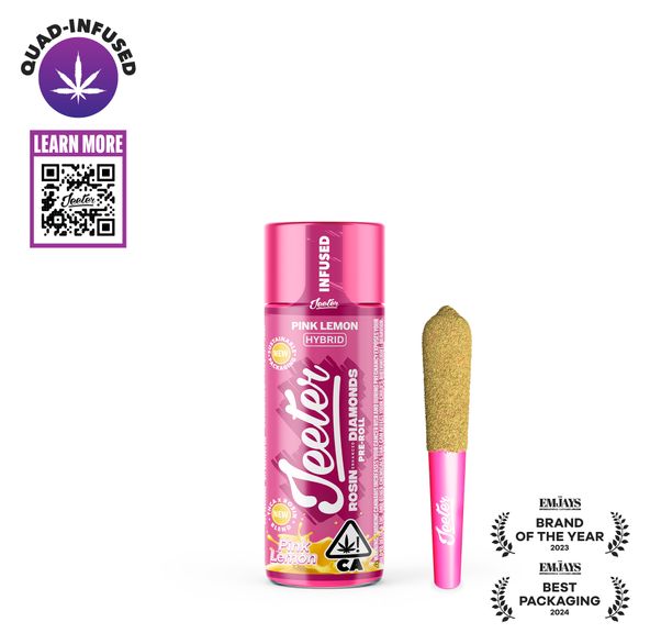 Jeeter | Quad Infused | Preroll | .5g | Pink Lemon